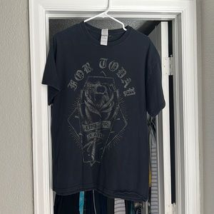Large Black For Today band tee
